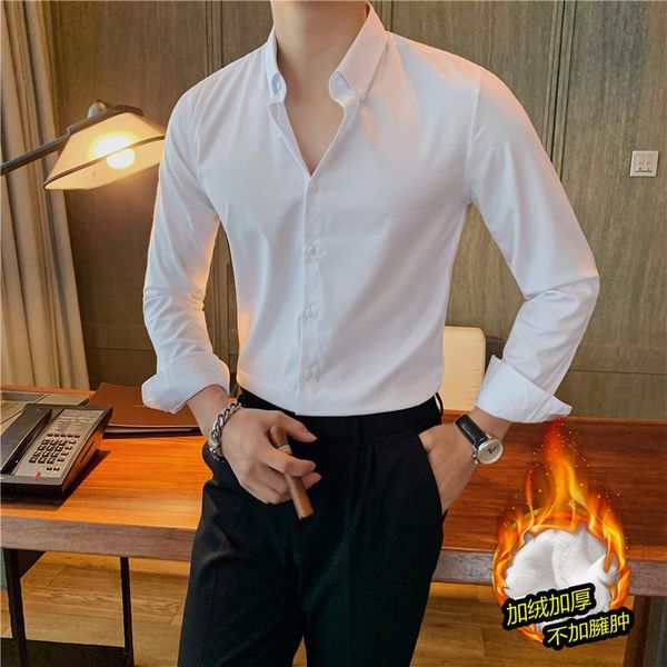 men's casual shirts plus size 5xl-s black/white long sleeve men dress autumn winter thick warm slim fit camisas de hombre club tuxedo, White;black
men's casual shirts plus size 5xl-s black/white long sleeve men dress autumn winter thick warm slim fit camisas de hombre club tuxedo, White;black