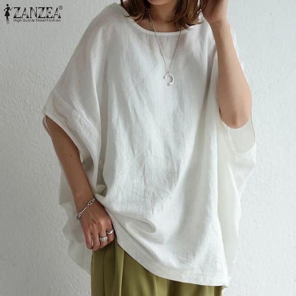 women's blouses & shirts female oversize casual blusas half sleeve basic tunic chemise o neck solid chic streetwear stylish, White
women's blouses & shirts female oversize casual blusas half sleeve basic tunic chemise o neck solid chic streetwear stylish, White