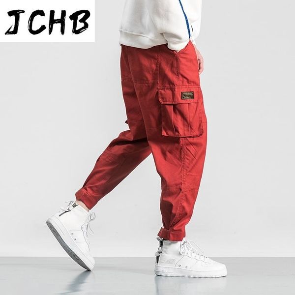 men cotton multi-pocket elastic waist design harem pant street punk hip hop red casual trousers joggers male army cargo pants, Black
men cotton multi-pocket elastic waist design harem pant street punk hip hop red casual trousers joggers male army cargo pants, Black