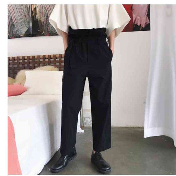 pant casual male fashion japanese retro female style in a straight line wost, Black
pant casual male fashion japanese retro female style in a straight line wost, Black