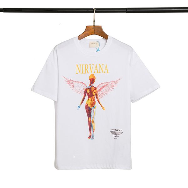 chao brand fog skeleton devil angel print t-shirt fear of god high street men's and women's bf loose short sleev, White;black
chao brand fog skeleton devil angel print t-shirt fear of god high street men's and women's bf loose short sleev, White;black