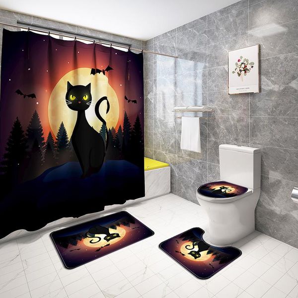 shower curtains waterproof curtain halloween dark cat printed bathroom mat set non slip absorbent toilet seat cover sets product
shower curtains waterproof curtain halloween dark cat printed bathroom mat set non slip absorbent toilet seat cover sets product