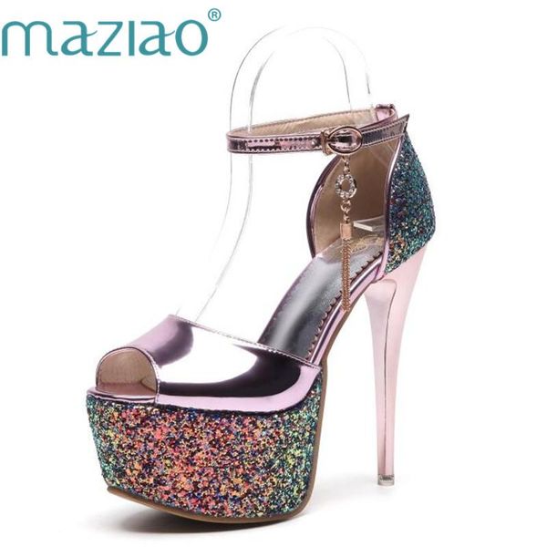 glittering bling women 14 cm high heels platform sandal peep toe thin heel nightclub luxury sequins party pumps sandals, Black
glittering bling women 14 cm high heels platform sandal peep toe thin heel nightclub luxury sequins party pumps sandals, Black
