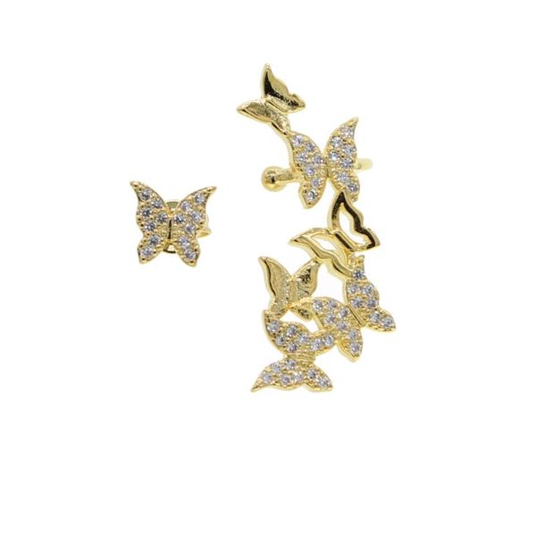 stud full zircon stone butterfly earrings female temperament korean personality simple wil silver gold color tremella, Golden;silver
stud full zircon stone butterfly earrings female temperament korean personality simple wil silver gold color tremella, Golden;silver