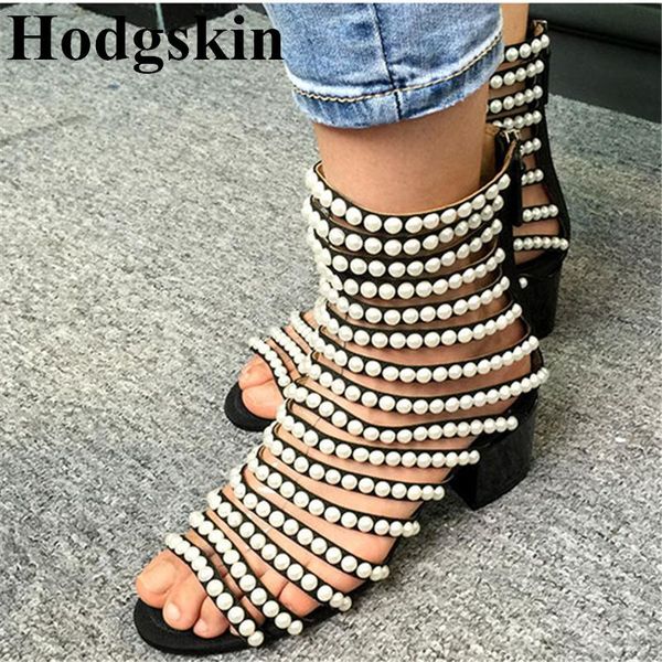 dress shoes luxury pearls embellished cage summer open toe women boots chunky heel soft female sandals cutout rome sandalias mujer, Black
dress shoes luxury pearls embellished cage summer open toe women boots chunky heel soft female sandals cutout rome sandalias mujer, Black