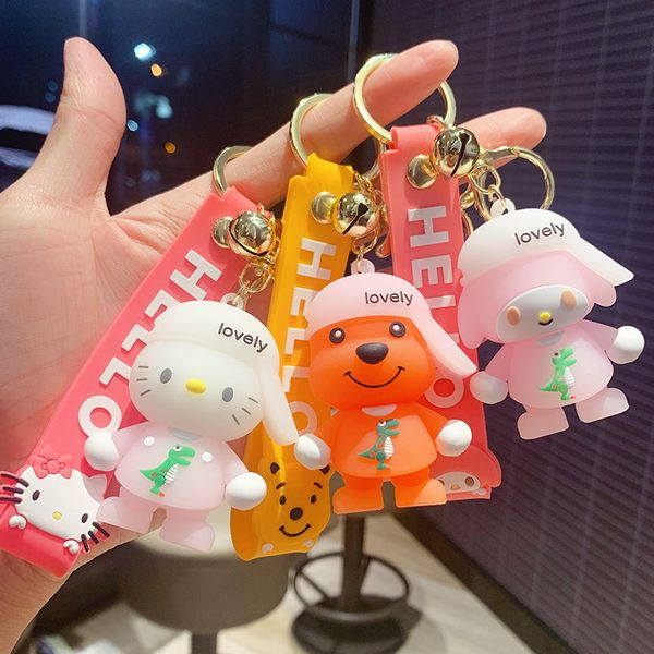 keyring keychain korean lovely female dinosaur doll cartoon melody creative student gift, Silver
keyring keychain korean lovely female dinosaur doll cartoon melody creative student gift, Silver