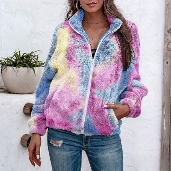 women's jackets women jacket autumn winter stand alone tie-dye plush ladies zipper female warm print, Black;brown
women's jackets women jacket autumn winter stand alone tie-dye plush ladies zipper female warm print, Black;brown
