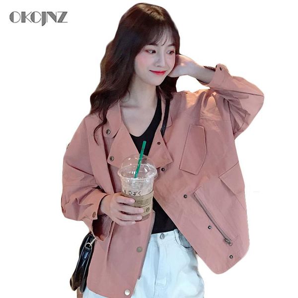 women's jackets denim jacket women fashion loose basic coat 2021 autumn long sleeve pockets jean female clothes harajuku outwear okq336, Black;brown
women's jackets denim jacket women fashion loose basic coat 2021 autumn long sleeve pockets jean female clothes harajuku outwear okq336, Black;brown