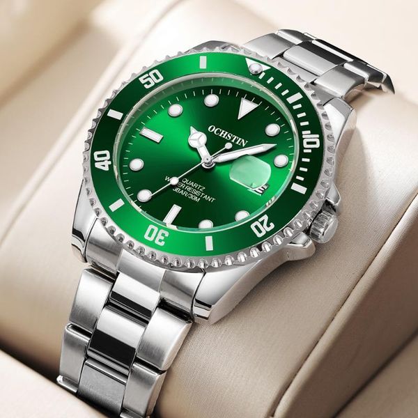 wristwatches ochstin watches mens casual stainless steel green sport wristwatch waterproof luminous quartz classic clock, Slivery;brown
wristwatches ochstin watches mens casual stainless steel green sport wristwatch waterproof luminous quartz classic clock, Slivery;brown