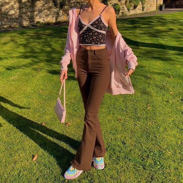 spring fall brown british women jeans style retro streetwear high waist stretch pants pantalones casuales for girls, Blue
spring fall brown british women jeans style retro streetwear high waist stretch pants pantalones casuales for girls, Blue