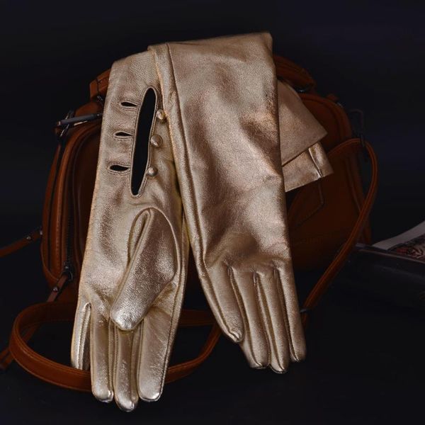 five fingers gloves 40cm-80cm women' real leather sheep skin golden/silvery overlength three buttons wrist long party evening, Blue;gray
five fingers gloves 40cm-80cm women' real leather sheep skin golden/silvery overlength three buttons wrist long party evening, Blue;gray