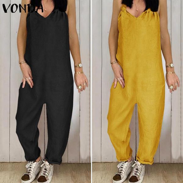 women's jumpsuits & rompers vonda womens 2021 vintage casual summer sleeveless beach playsuits bohemian overalls loose pants plus size, Black;white
women's jumpsuits & rompers vonda womens 2021 vintage casual summer sleeveless beach playsuits bohemian overalls loose pants plus size, Black;white