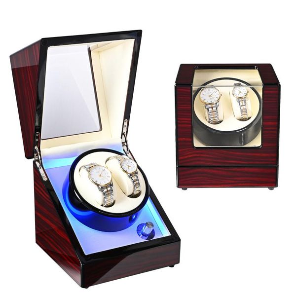 watch boxes & cases 2+0 adjustable speed with led automatic winder rotator holder display motor shaker box mover winding remontoir watchwind, Black;blue
watch boxes & cases 2+0 adjustable speed with led automatic winder rotator holder display motor shaker box mover winding remontoir watchwind, Black;blue