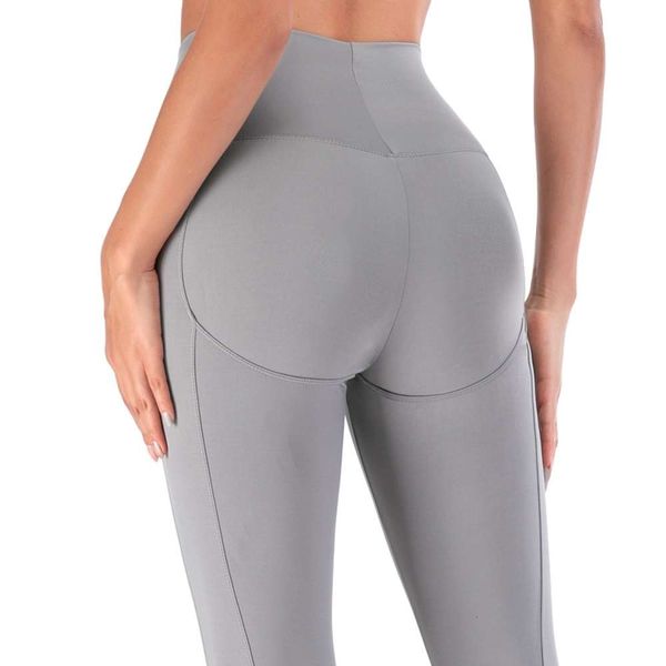 2021 peach naked sense sports fitness women's elastic hip high waist slim Yoga running pants, Gray
2021 peach naked sense sports fitness women's elastic hip high waist slim Yoga running pants, Gray