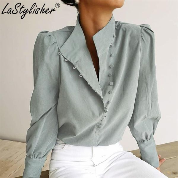 women's blouses & shirts puff sleeve white blouse female button office women casual shirt chic breasted autumn elegant fashion
women's blouses & shirts puff sleeve white blouse female button office women casual shirt chic breasted autumn elegant fashion