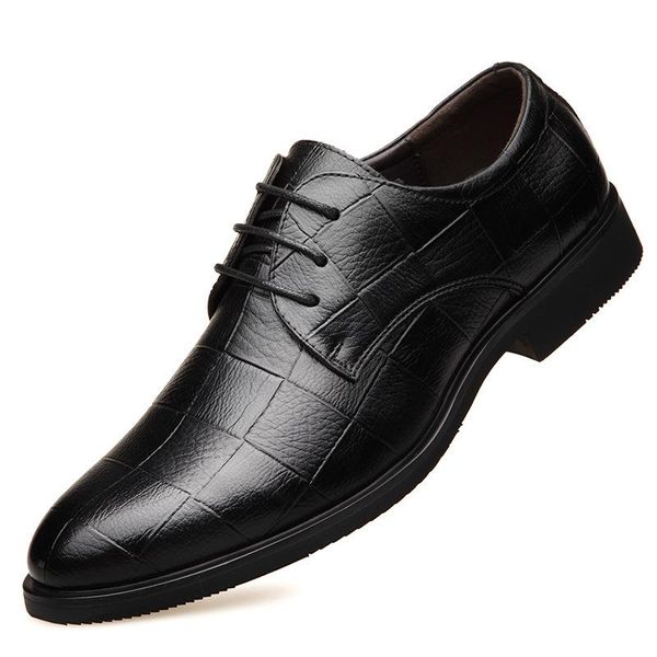 dress shoes autumn men breathable lace-up grid male pointed toe business formal footwear wedding party, Black
dress shoes autumn men breathable lace-up grid male pointed toe business formal footwear wedding party, Black