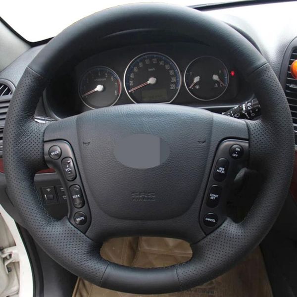 steering wheel covers diy black genuine leather car products cover for santa fe 2006-2012 h-1 starex 2008-2021 i800
steering wheel covers diy black genuine leather car products cover for santa fe 2006-2012 h-1 starex 2008-2021 i800