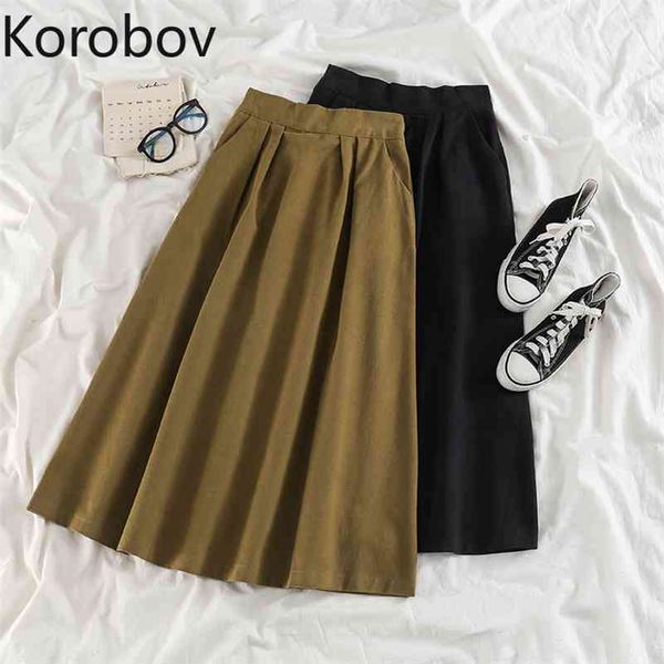 korobov korean high waist slim women skirts autumn winter new japanese style faldas mujer midi length solid female skirt 210430, Black
korobov korean high waist slim women skirts autumn winter new japanese style faldas mujer midi length solid female skirt 210430, Black