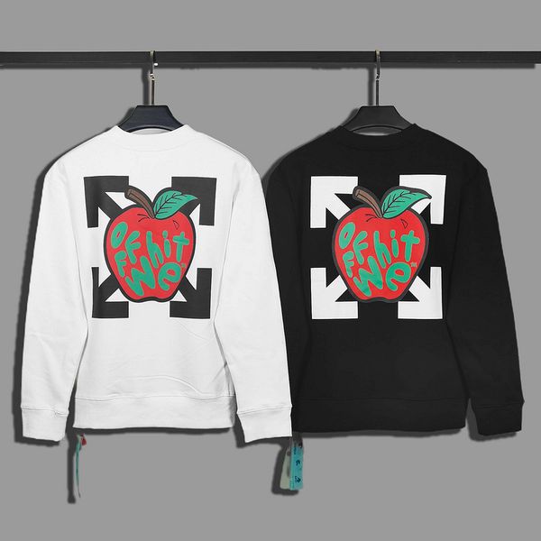 brand quality tide off high style autumn winter new red apple hd printing men's women's round neck sweater, Black
brand quality tide off high style autumn winter new red apple hd printing men's women's round neck sweater, Black