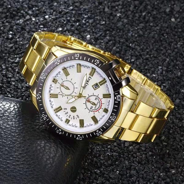 wristwatches wokai fashion casual large dial men's steel band quartz calendar watch business sports luxury waterproof clock, Slivery;brown
wristwatches wokai fashion casual large dial men's steel band quartz calendar watch business sports luxury waterproof clock, Slivery;brown