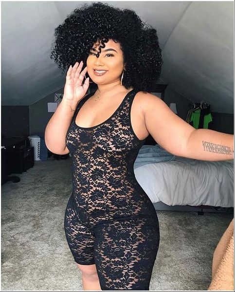 womens romper plus size black lace bodycon playsuit sleeveless see through skinny jumpsuit clubwear party rompers shorts onesie, Black;white
womens romper plus size black lace bodycon playsuit sleeveless see through skinny jumpsuit clubwear party rompers shorts onesie, Black;white
