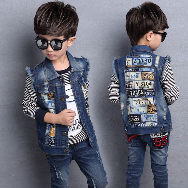 Children's down jacket Teenage School Denim Vests Spring Autumn Printed Jeans Jackets Fashionable Sleeveless Outerwear Cowboy Boy Waistcoats, Blue;gray
Children's down jacket Teenage School Denim Vests Spring Autumn Printed Jeans Jackets Fashionable Sleeveless Outerwear Cowboy Boy Waistcoats, Blue;gray