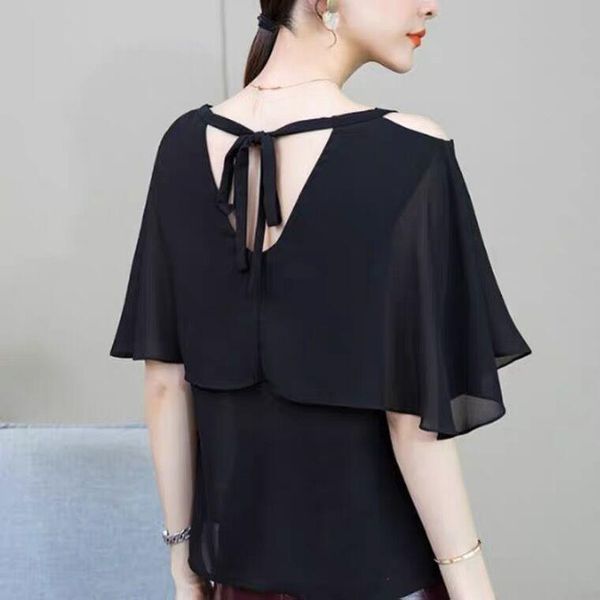 women's blouses & shirts 2021 summer korean style women slash neck ruffled chiffon shirt ,5xl 6xl 7xl plus size lace up sweet blouse to, White
women's blouses & shirts 2021 summer korean style women slash neck ruffled chiffon shirt ,5xl 6xl 7xl plus size lace up sweet blouse to, White