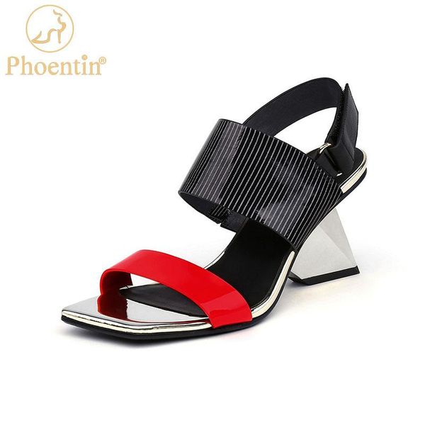 sandals women genuine leather hig quality fashion elegant strange style summer buckle strap shose lady office high heels ft1493, Black
sandals women genuine leather hig quality fashion elegant strange style summer buckle strap shose lady office high heels ft1493, Black