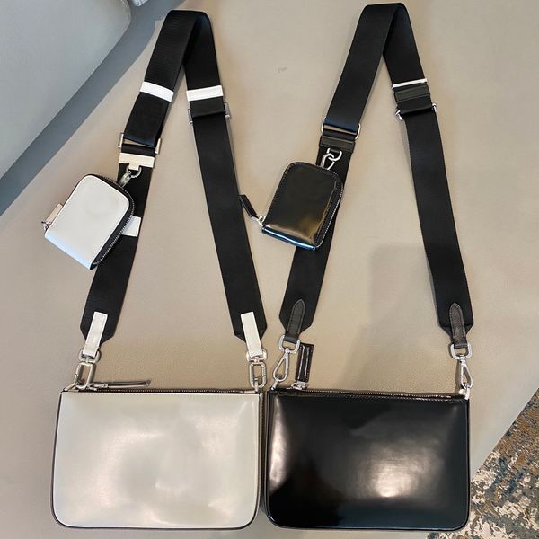 glossy leather shoulder bags designer crossbody bag triangle shape hardware letter decoration 2pc style handbag
glossy leather shoulder bags designer crossbody bag triangle shape hardware letter decoration 2pc style handbag