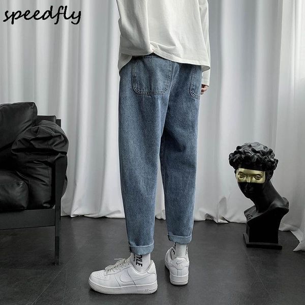 women's jeans spring summer straight men's korean loose casual wide-leg mens harajuku streetwear hip-hop ankle-length pants, Blue
women's jeans spring summer straight men's korean loose casual wide-leg mens harajuku streetwear hip-hop ankle-length pants, Blue