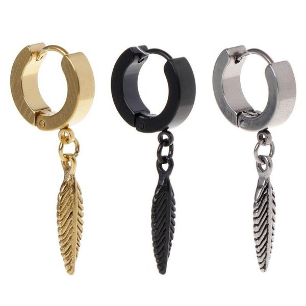 dangle & chandelier 1pc punk earrings fashion feather pendant personality titanium steel buckle women men jewelry decoration charms male gif, Silver
dangle & chandelier 1pc punk earrings fashion feather pendant personality titanium steel buckle women men jewelry decoration charms male gif, Silver