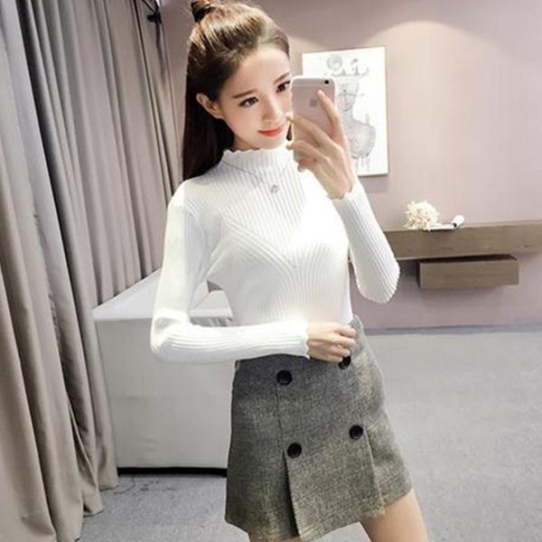 women's sweaters 2021 basic o-neck knitted jumpers for women sweater casual loose long sleeve winter female pullovers streetwear, White;black
women's sweaters 2021 basic o-neck knitted jumpers for women sweater casual loose long sleeve winter female pullovers streetwear, White;black