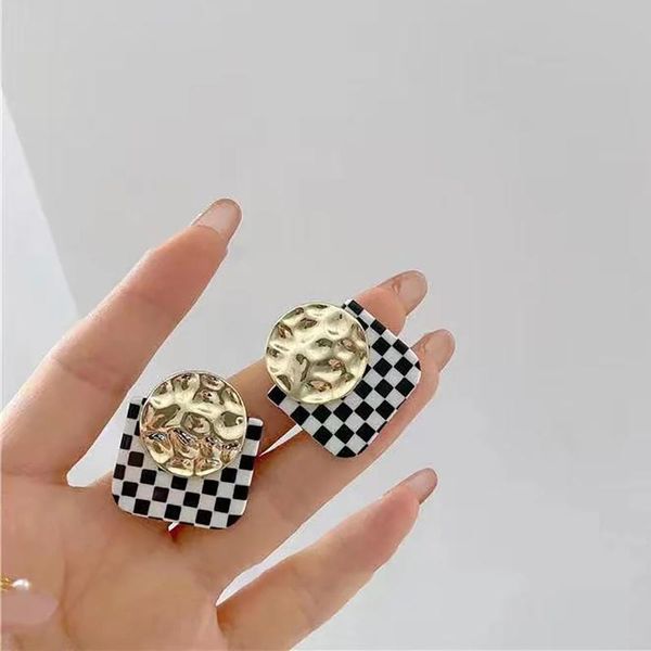 dangle & chandelier aensoa 2021 korean vintage square resin checkerboard grid acrylic earring for women gold irregular round metal geom, Silver
dangle & chandelier aensoa 2021 korean vintage square resin checkerboard grid acrylic earring for women gold irregular round metal geom, Silver