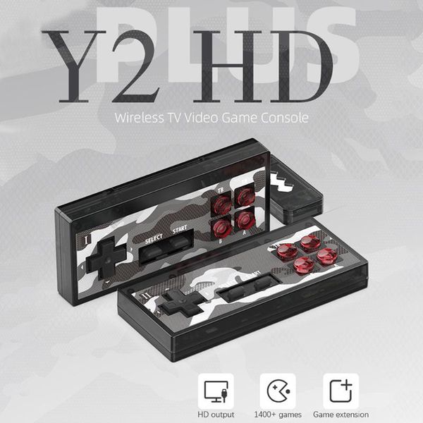 upgrade y2 plus 4k video game console dual players build in 1400 classic games wirless controller  output portable pl game players
upgrade y2 plus 4k video game console dual players build in 1400 classic games wirless controller  output portable pl game players