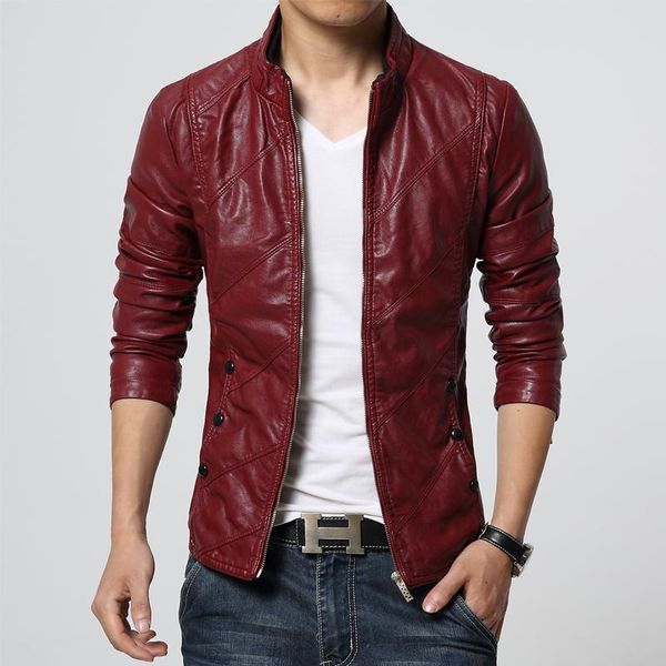 men's fur & faux 2021 spring and autumn casual leather jacket large size pu red s-4xl, Black
men's fur & faux 2021 spring and autumn casual leather jacket large size pu red s-4xl, Black