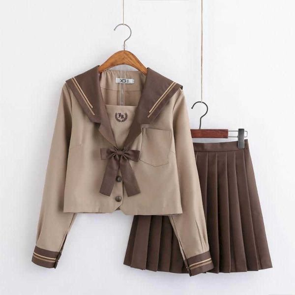 kawaii japanese sailor suit jk uniform student jacket school college style long sleeve female spring autumn brown 210526, White
kawaii japanese sailor suit jk uniform student jacket school college style long sleeve female spring autumn brown 210526, White