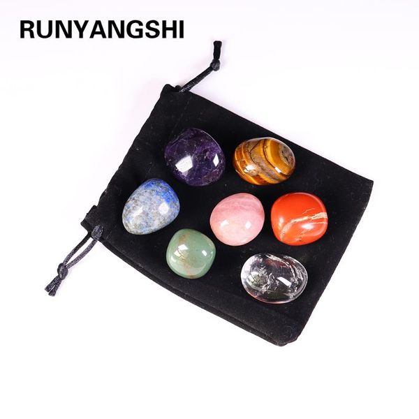 7pcs/set natural crystal seven chakras healing stone large grain polished quartz chakra home decor gift decorative objects & figurines
7pcs/set natural crystal seven chakras healing stone large grain polished quartz chakra home decor gift decorative objects & figurines