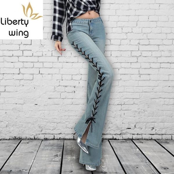 women's jeans autumn vintage stretch flare woman fashion street split boot cut pants streetwear zip slim fit denim trousers female, Blue
women's jeans autumn vintage stretch flare woman fashion street split boot cut pants streetwear zip slim fit denim trousers female, Blue