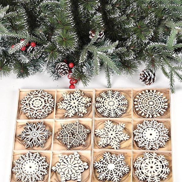 christmas decorations 6pcs/box vintage snowflake wooden pendants ornaments tree hanging gifts
christmas decorations 6pcs/box vintage snowflake wooden pendants ornaments tree hanging gifts