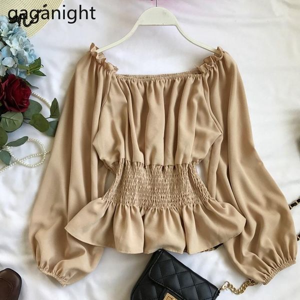 women's blouses & shirts gaganight chiffon fashion women cropped blouse long sleeve square collar chic lady shirt slim ruffles ruched b, White
women's blouses & shirts gaganight chiffon fashion women cropped blouse long sleeve square collar chic lady shirt slim ruffles ruched b, White