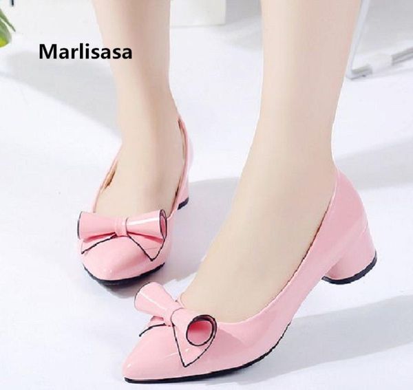 dress shoes marlisasa women cute sweet pink pu leather heel pumps lady party night club f698, Black
dress shoes marlisasa women cute sweet pink pu leather heel pumps lady party night club f698, Black
