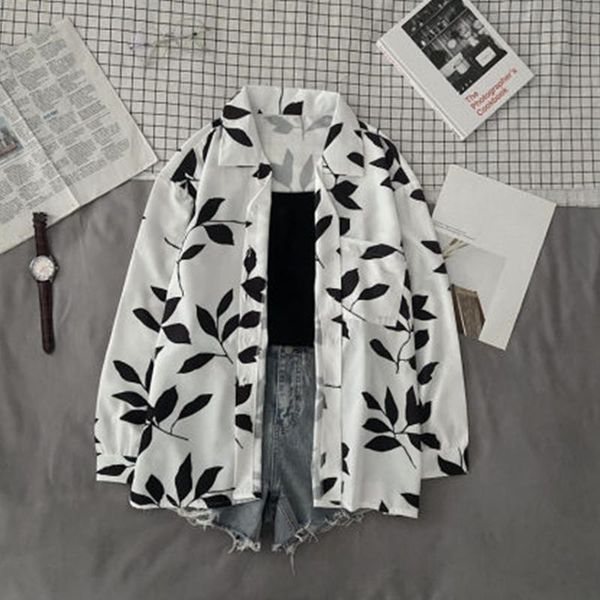 women's blouses & shirts women ladies solid loose shirt harajuku vintage elegant female clothes oversized korean long sleeve oversize, White
women's blouses & shirts women ladies solid loose shirt harajuku vintage elegant female clothes oversized korean long sleeve oversize, White