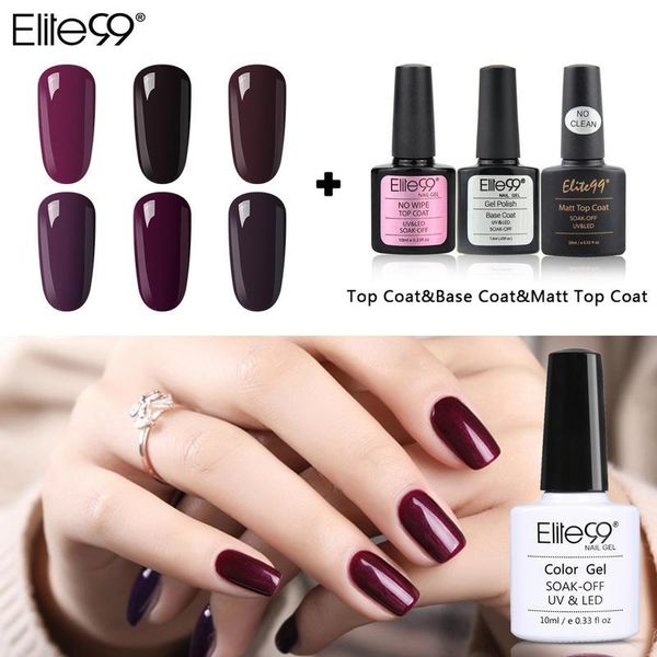 nail art kits elite99 9pcs/set gel polish kit with no wipe coat base matte manicure set uv varnish
nail art kits elite99 9pcs/set gel polish kit with no wipe coat base matte manicure set uv varnish