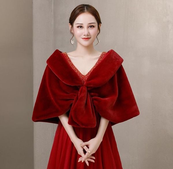 wraps & jackets winter sleeveless bridal warm dark red faux fur bolero crop wedding jacket, White
wraps & jackets winter sleeveless bridal warm dark red faux fur bolero crop wedding jacket, White