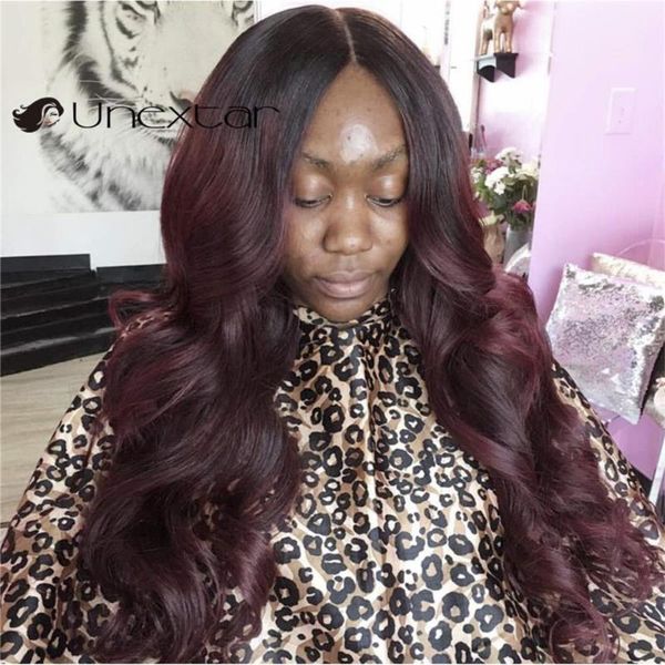 unextar 1b 99j red burgundy lace front wig 13x4 ombre colored body wave human hair wigs wine color, Black;brown
unextar 1b 99j red burgundy lace front wig 13x4 ombre colored body wave human hair wigs wine color, Black;brown