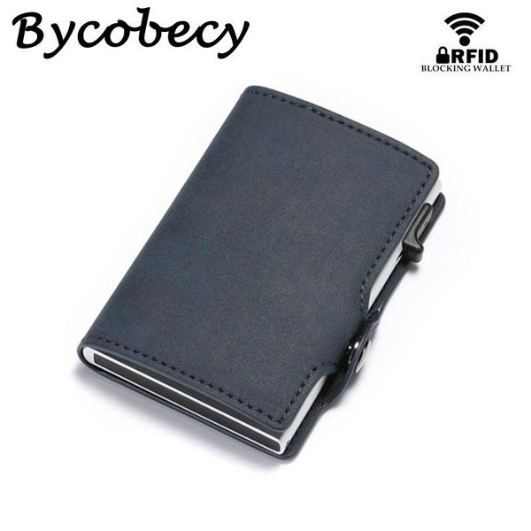 card holders bycobecy anti rfid holder case men slide leather id bank aluminium metal wallet creditcard bag popwallet, Brown;gray
card holders bycobecy anti rfid holder case men slide leather id bank aluminium metal wallet creditcard bag popwallet, Brown;gray