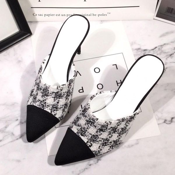 half slippers women fashion casual shoes female genuine pointed toe leather patchwork outdoor muller summer, Black
half slippers women fashion casual shoes female genuine pointed toe leather patchwork outdoor muller summer, Black