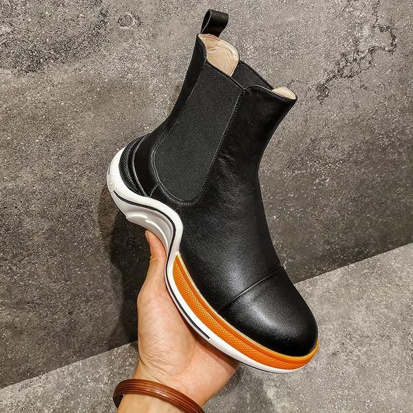 boots 2021 autumn and winter thick bottom women genuine leather flat ankle round head shoes plus size 41, Black
boots 2021 autumn and winter thick bottom women genuine leather flat ankle round head shoes plus size 41, Black