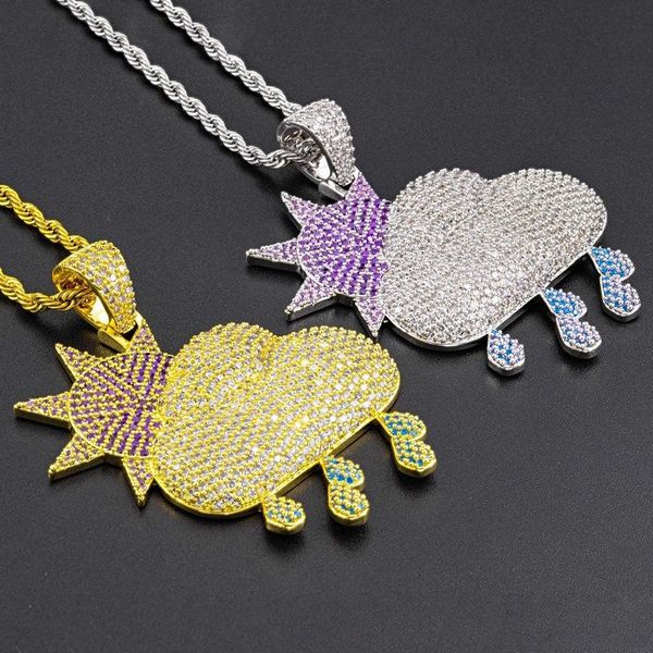 pendant necklaces bling rain clouds shape with tennis chain for women men gifts cubic zirconia necklace hip hop jewelry, Silver
pendant necklaces bling rain clouds shape with tennis chain for women men gifts cubic zirconia necklace hip hop jewelry, Silver