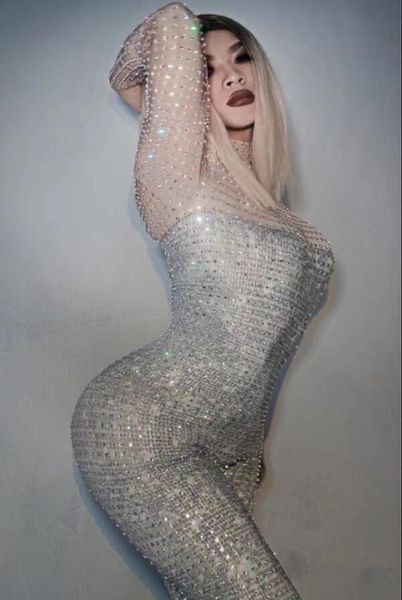women's jumpsuits & rompers women sparkly full rhinestones jumpsuit birthday party celebrate outfit bar female singer dance team perfor, Black;white
women's jumpsuits & rompers women sparkly full rhinestones jumpsuit birthday party celebrate outfit bar female singer dance team perfor, Black;white